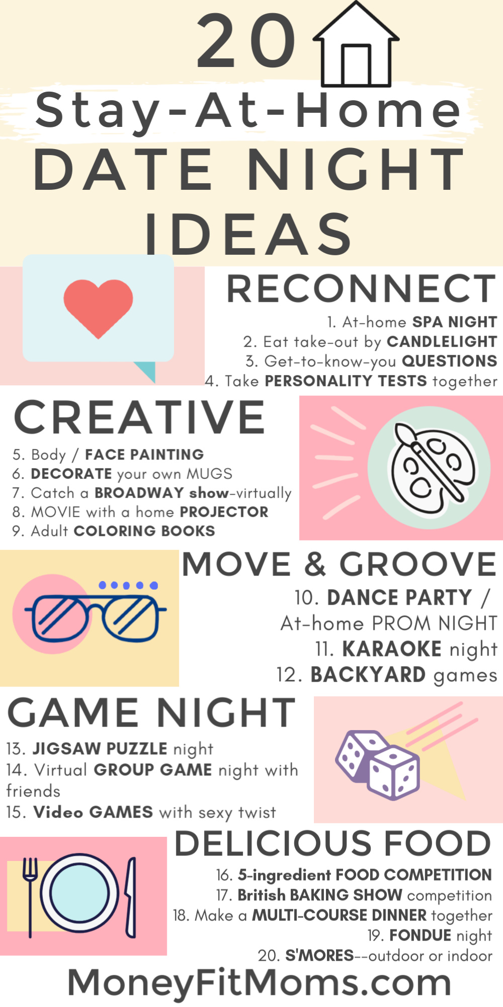 20 stay-at-home date night ideas