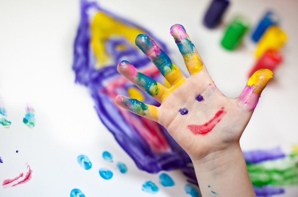 Activities for Kids at home - finger painting