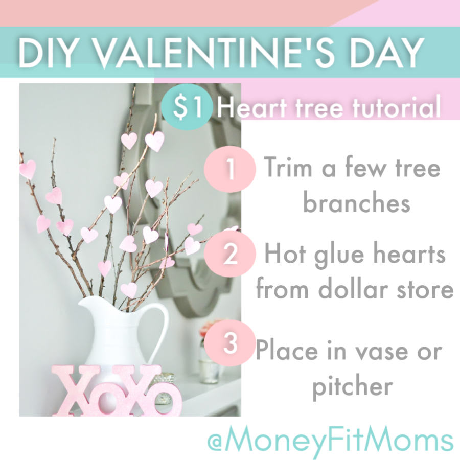 DIY Valentine's Day Decorations, DIY Crafts, Heart Tree Tutorial