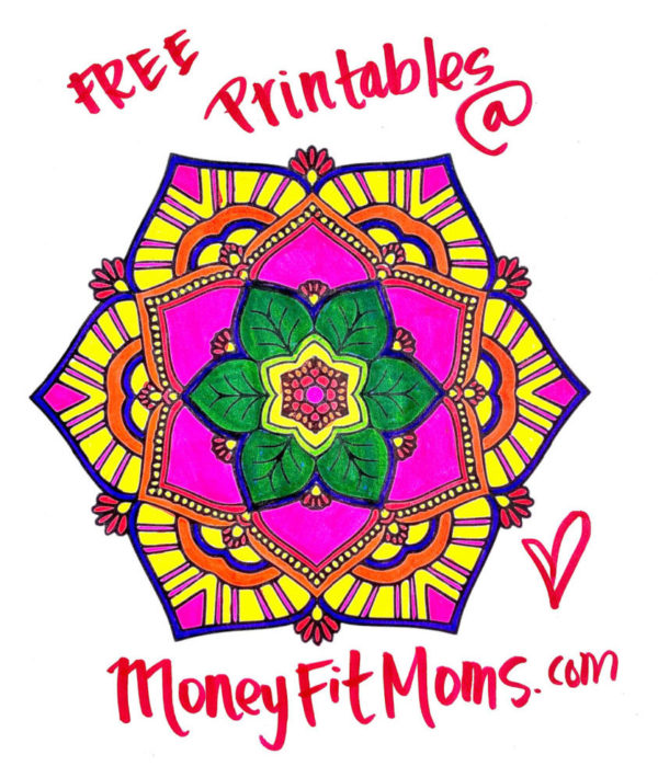 Flower Mandala Coloring Pages - MoneyFitMoms.com