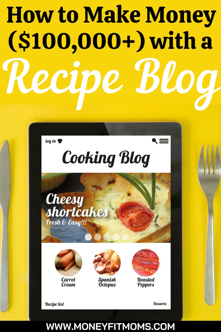How to make money with a recipe blog - money fit moms