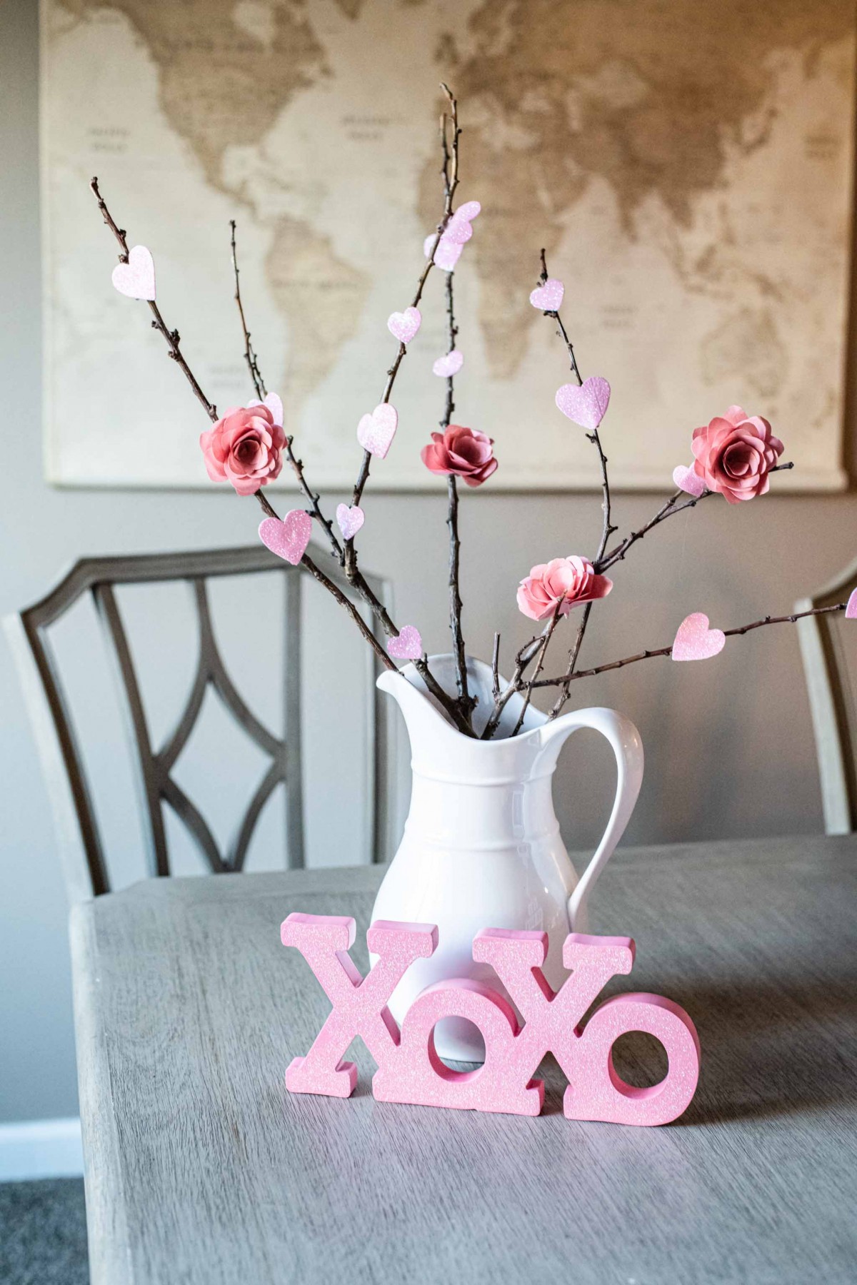 How to make paper flower - DIY Valentine's Craft for Kids-6