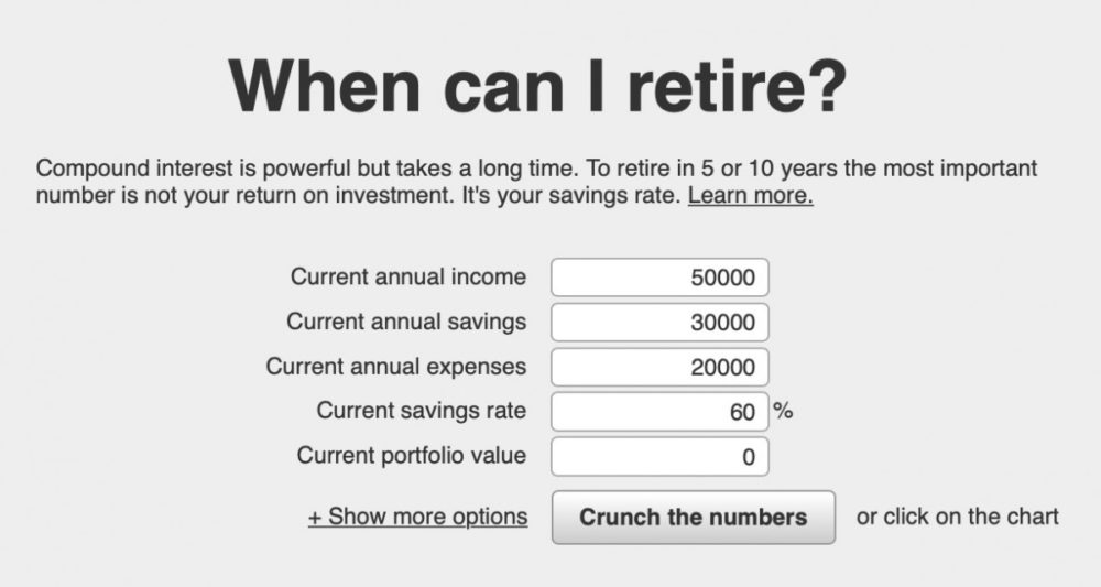 Networthify Retirement Calculator