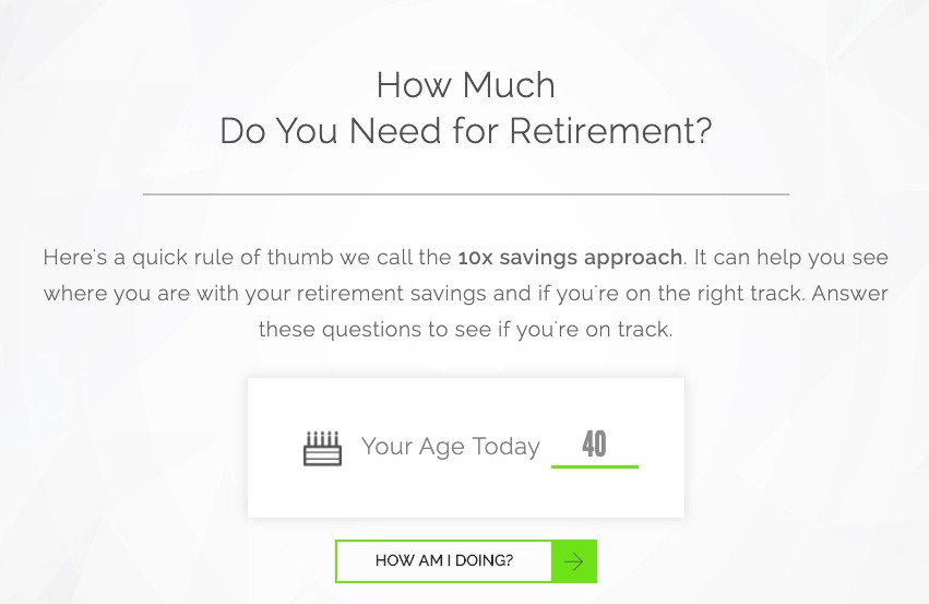 Fidelity 10x Income Retirement Calculator