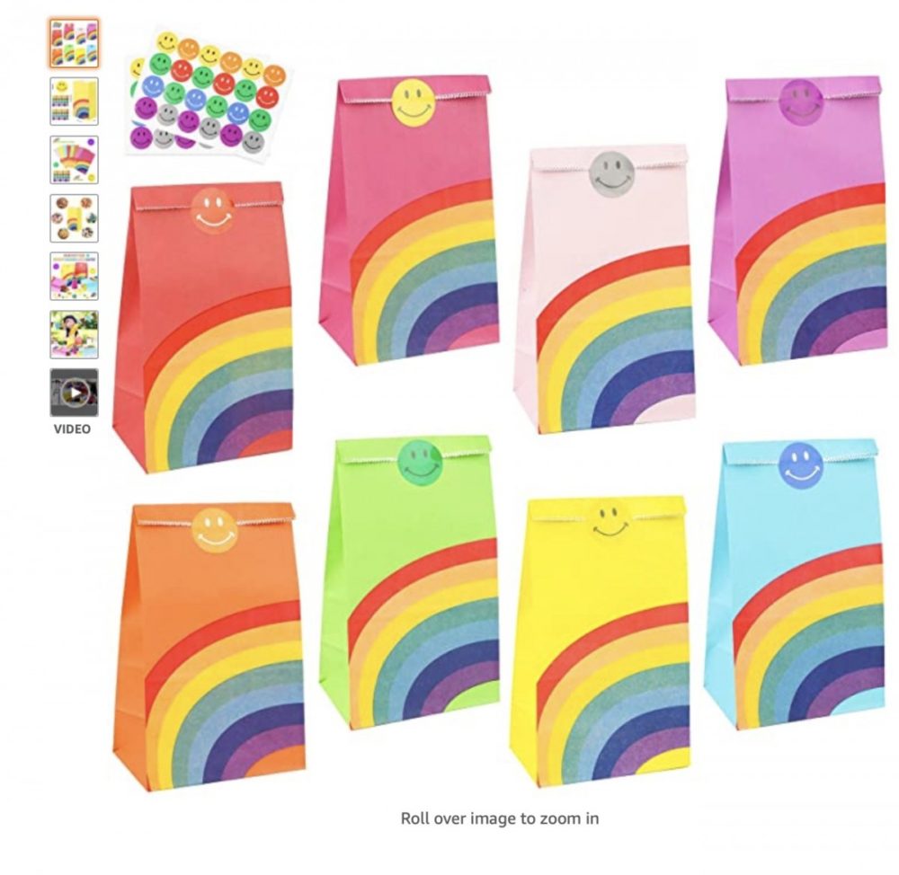 Rainbow Paper Gift Bags