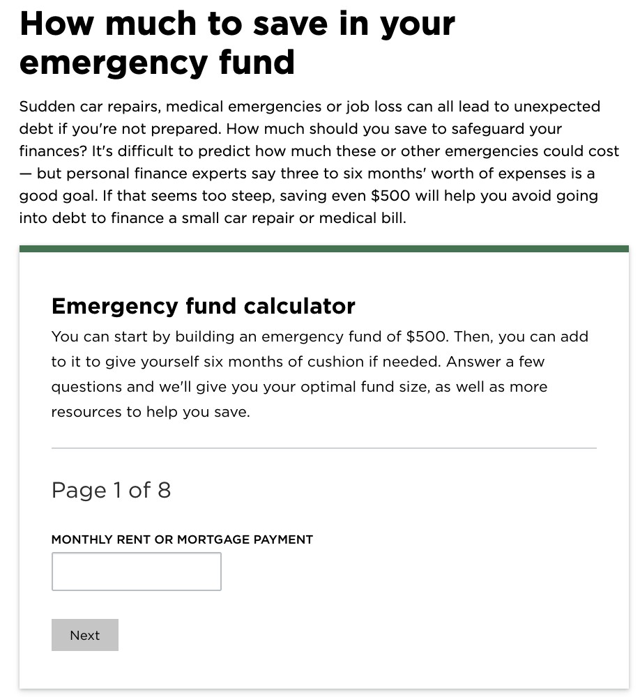 Emergency Fund Calculator