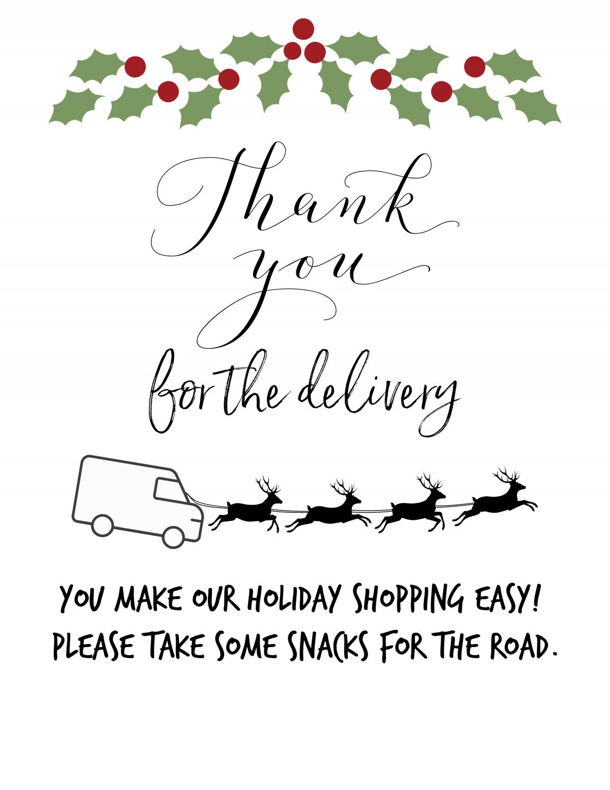 Free Printable Sign For Delivery Drivers Printable Form Templates 