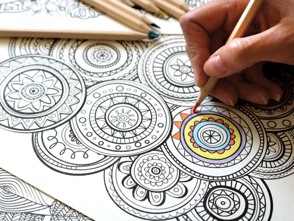 at-home adult coloring book