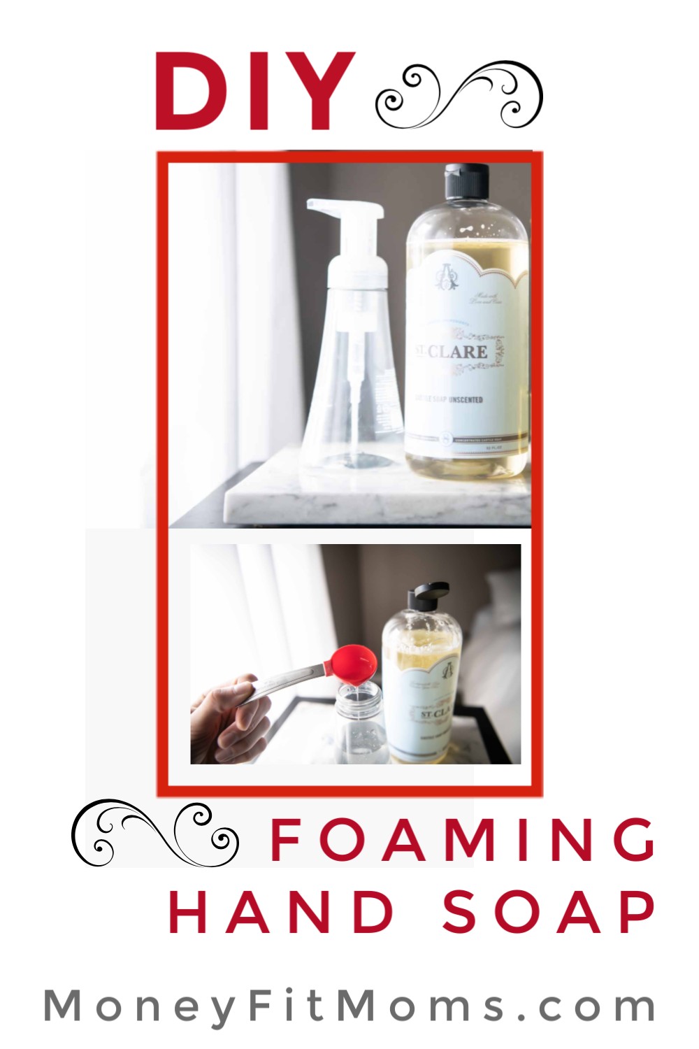 how to make DIY foaming hand soap