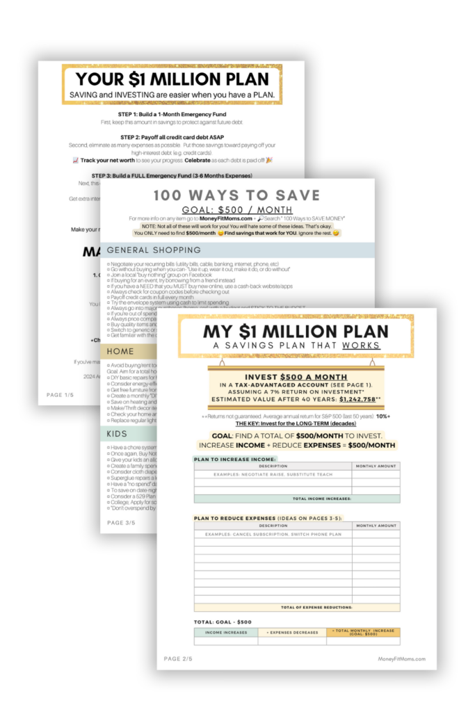 Build your $1 Million Plan Free Money Fit Challenge - MoneyFitMoms.com